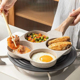 4-Cavity Non-Stick Egg & Burger Frying Pan – Breakfast Cooking Pan