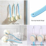 2-in-1 Bath Brush – Long-Handle Body Scrubber & Shower Brush