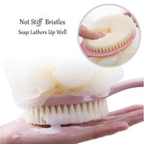 2-in-1 Bath Brush – Long-Handle Body Scrubber & Shower Brush