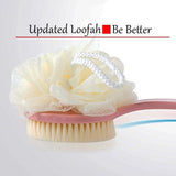 2-in-1 Bath Brush – Long-Handle Body Scrubber & Shower Brush