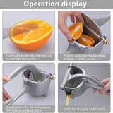 Premium Stainless Steel Lemon Squeezer – Manual Citrus Juicer
