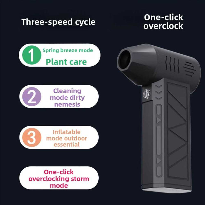 Mini Jet Fan Electric Air Duster – Cordless High-Power Cleaning Blower