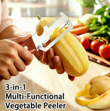 3-in-1 Vegetable Peeler – Multi-Function Kitchen Peeler Tool