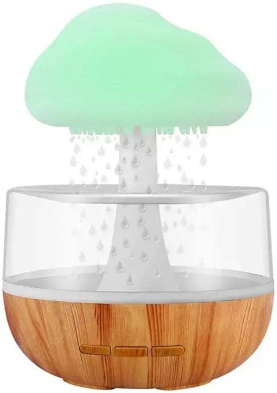 Cloud Rain Humidifier & Aroma Diffuser – LED Mist Maker for Home