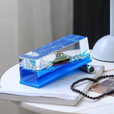 Cruise Ship Blue Decorative Water Globe – Nautical Home Decor