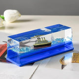 Cruise Ship Blue Decorative Water Globe – Nautical Home Decor