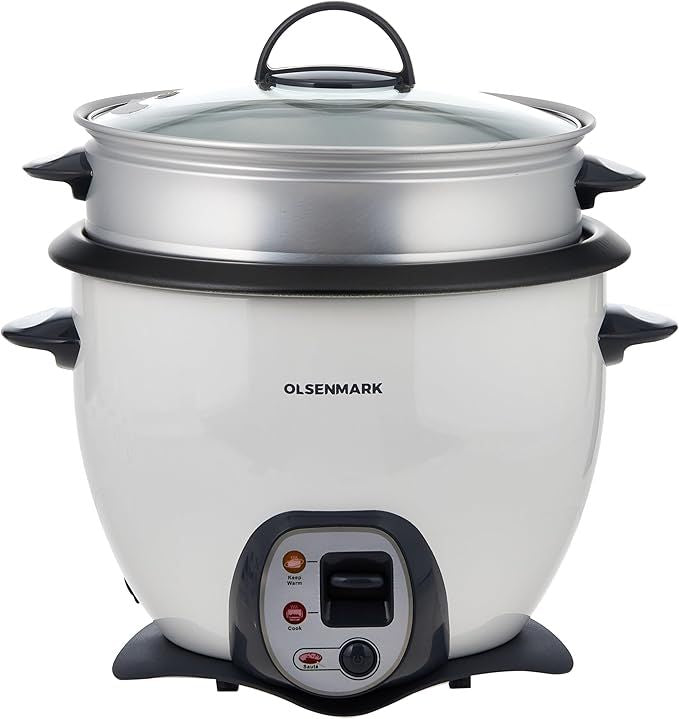 3-in-1 Multi-Function Electric Rice Cooker – Rice, Steam & Keep Warm