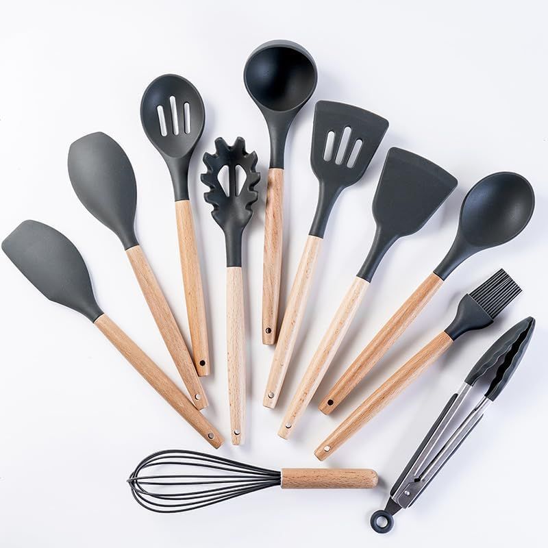 19-Piece Kitchen Utensil Set with Holder – Complete Cooking Tool Set