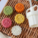 Floral Mooncake Mold Press Set – Cookie & Pastry Shaping Tool