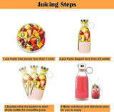 Portable Juicer Bottle – 350ml USB Rechargeable Personal Blender