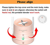 Portable Juicer Bottle – 350ml USB Rechargeable Personal Blender