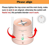Portable Juicer Bottle – 350ml USB Rechargeable Personal Blender