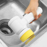 5-in-1 Electric Spin Scrubber – Cordless Bathroom & Home Cleaning Brush
