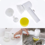 5-in-1 Electric Spin Scrubber – Cordless Bathroom & Home Cleaning Brush