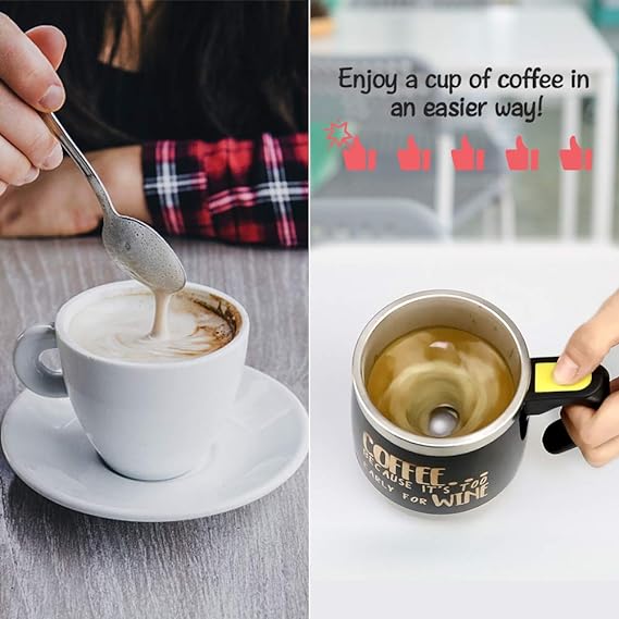 Self-Stirring Coffee Mug – Automatic Mixing Cup for Home & Office