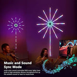 Smart Firework LED Lights – RGB Ambient Lighting for Home & Room Decor