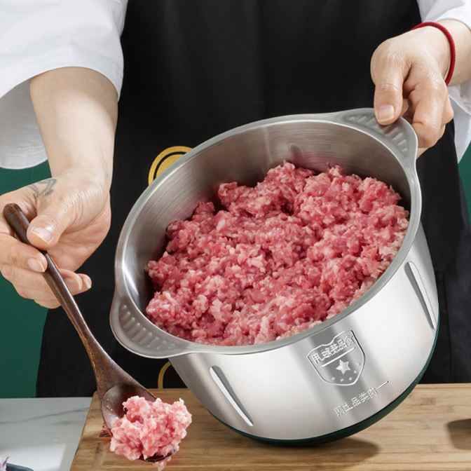 Stainless Steel Electric Food Chopper – Meat & Vegetable Processor