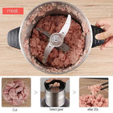 Stainless Steel Electric Food Chopper – Meat & Vegetable Processor