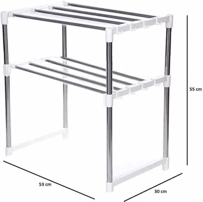 Stainless Steel Kitchen Storage Rack – Space-Saving Organizer Shelf