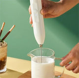 Stainless Steel Milk Frother – Electric Coffee & Cappuccino Foam Maker
