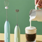 Stainless Steel Milk Frother – Electric Coffee & Cappuccino Foam Maker