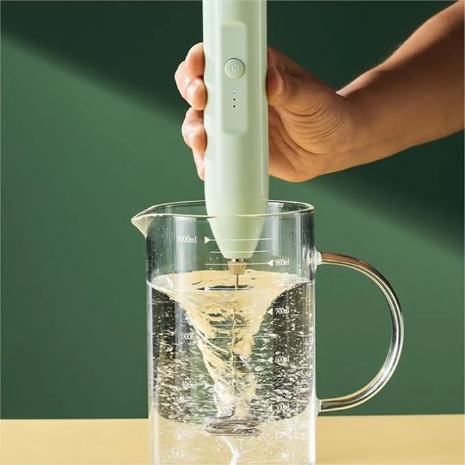 Stainless Steel Milk Frother – Electric Coffee & Cappuccino Foam Maker