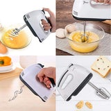 650W Electric Hand Mixer – 2-Speed Beaters & Dough Hooks for Baking