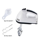 650W Electric Hand Mixer – 2-Speed Beaters & Dough Hooks for Baking
