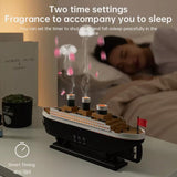 Titanic Steam Ship Humidifier & Aroma Diffuser – LED Ambient Mist Maker