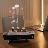 Titanic Steam Ship Humidifier & Aroma Diffuser – LED Ambient Mist Maker